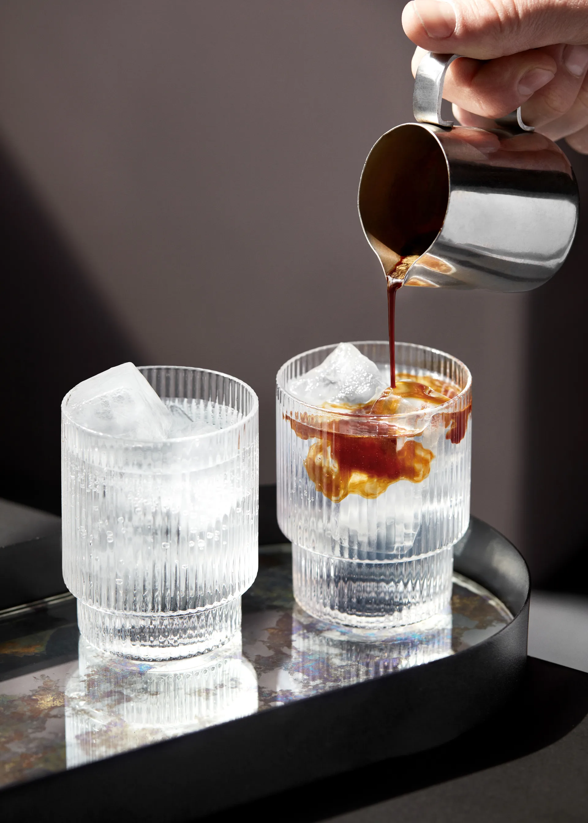 Ripple glas 4 stk, klar Ferm Living