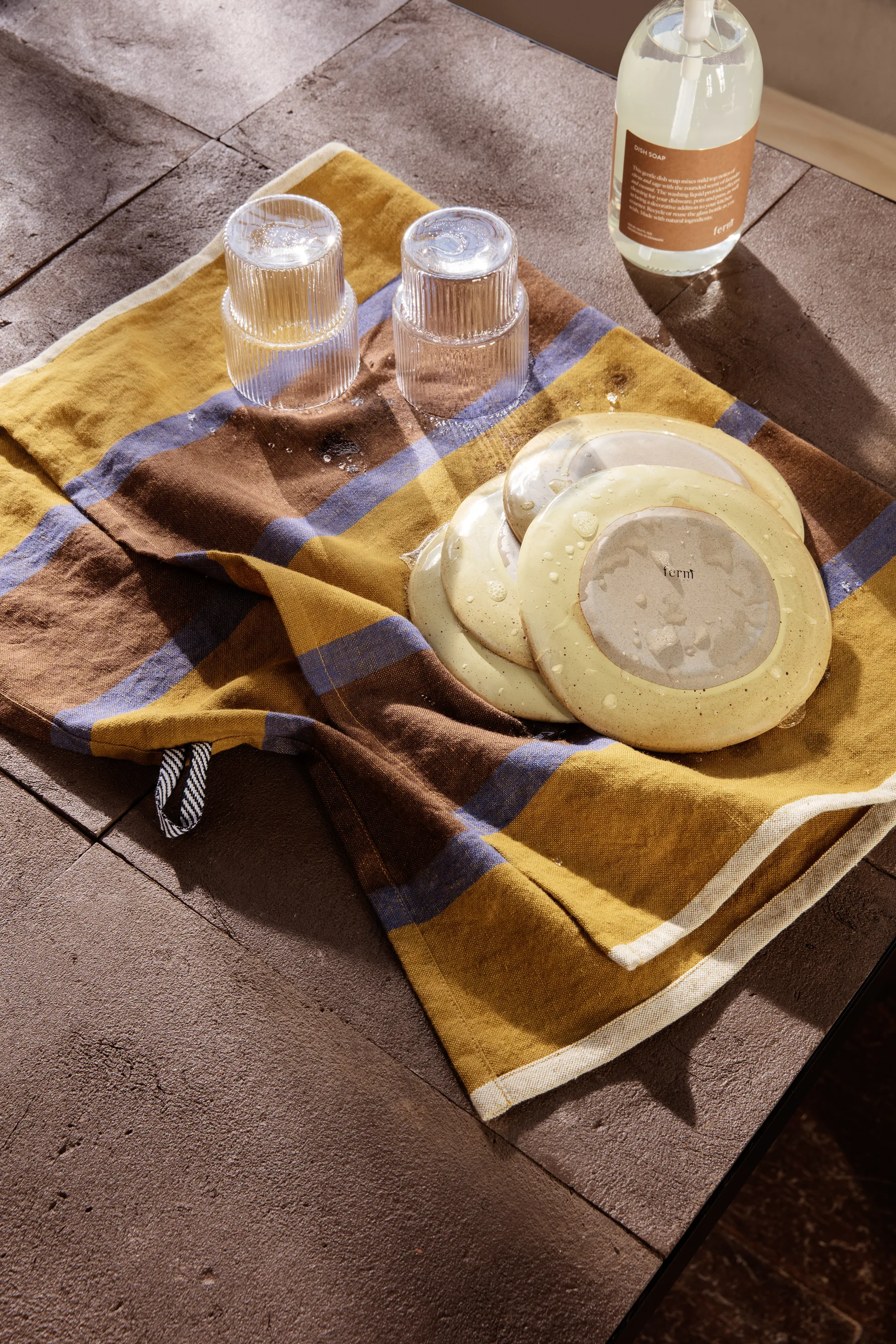 Ripple glas 4 stk, klar Ferm Living