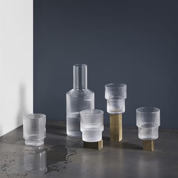 Ripple glas 4 stk - klar - ferm LIVING