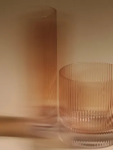 Ripple Highball glas 48 cl 2-pak - Blush - Ferm Living