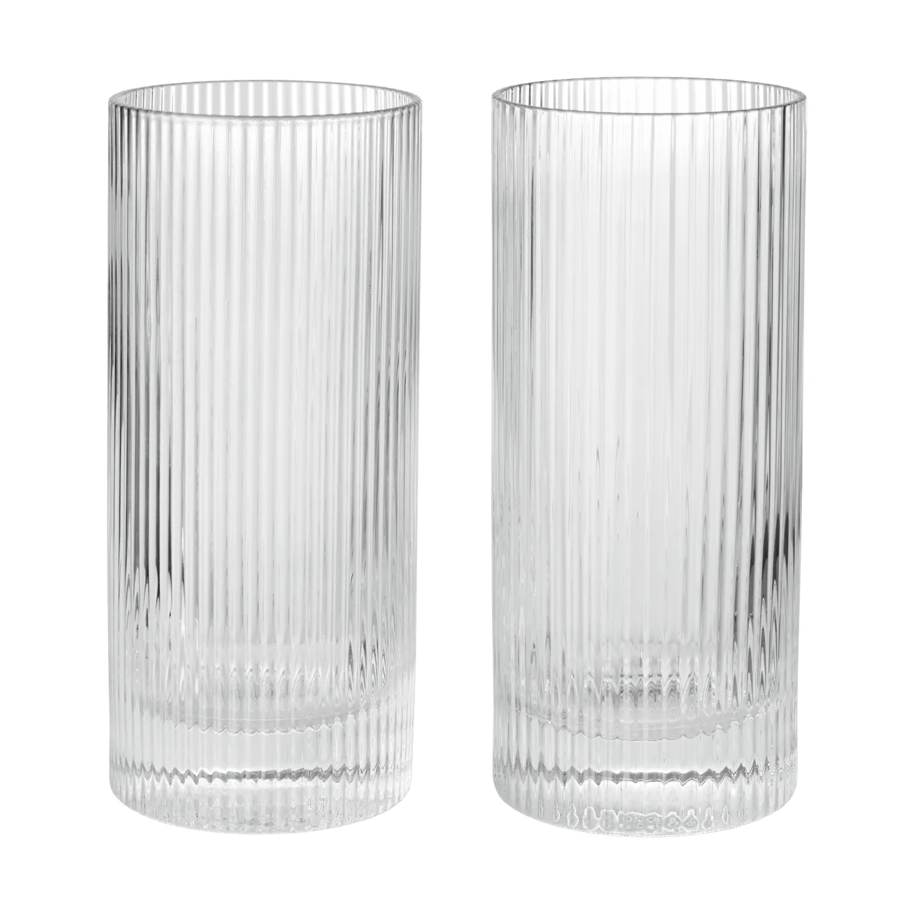 Ripple Highball glas 48 cl 2-pak, Clear Ferm Living