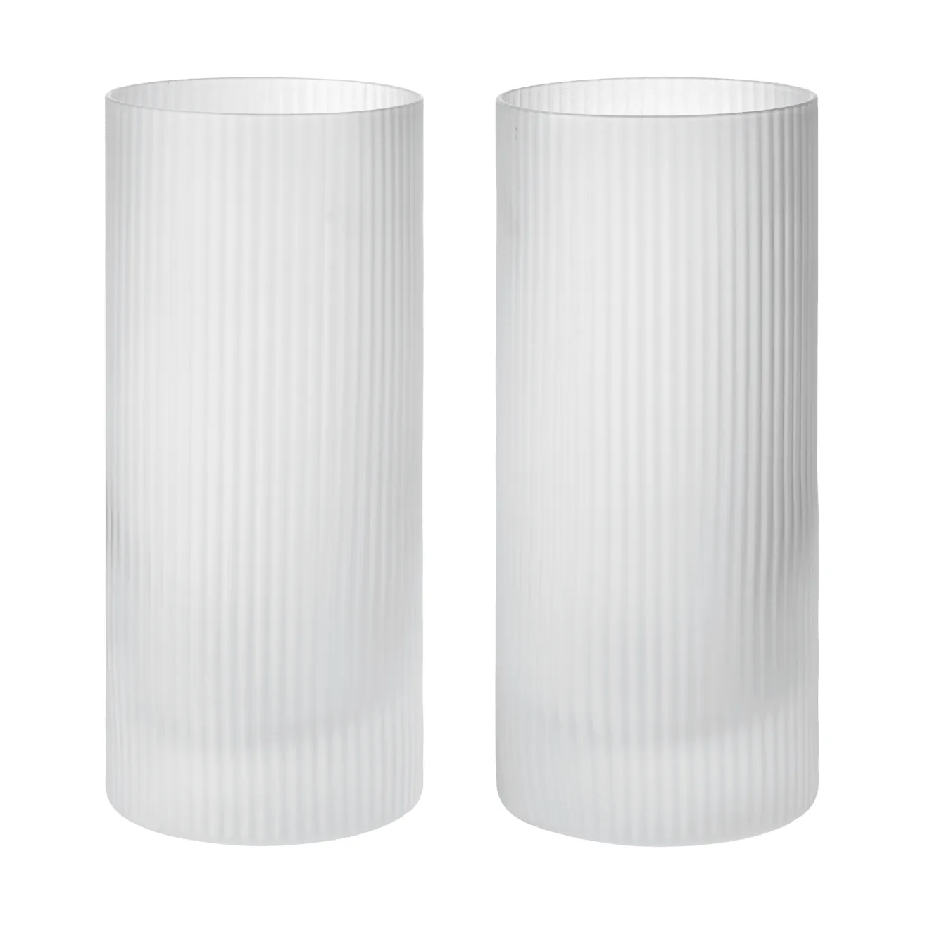 Ripple Highball glas 48 cl 2-pak, Clear Ferm Living