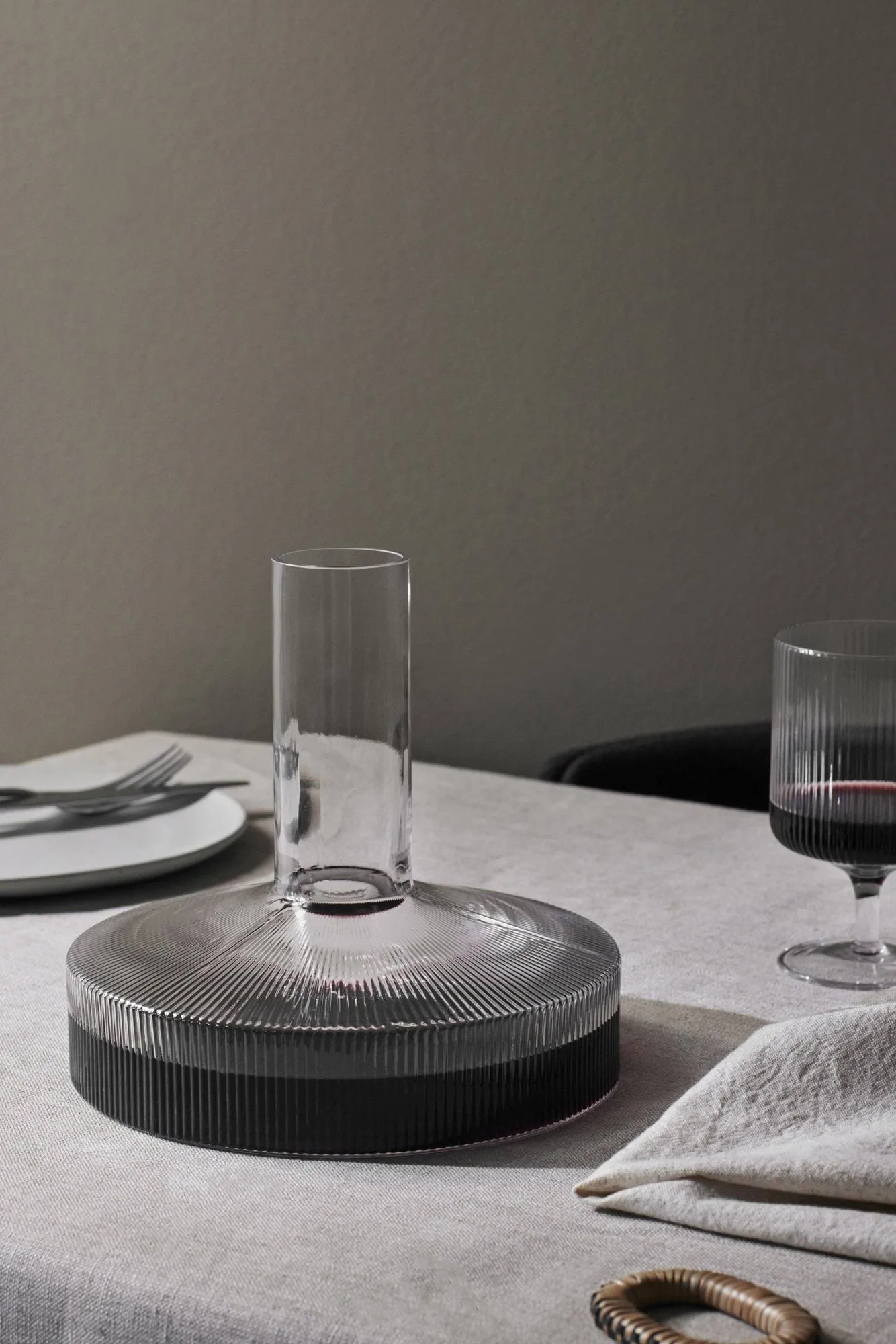 Ripple karaffel og glas 17 dele - Klar Ferm Living