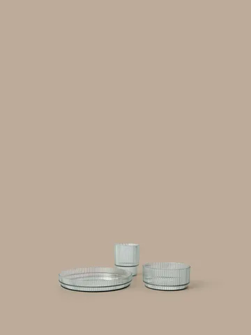 Ripple kids børneservice - Tea green, 3 dele - Ferm Living