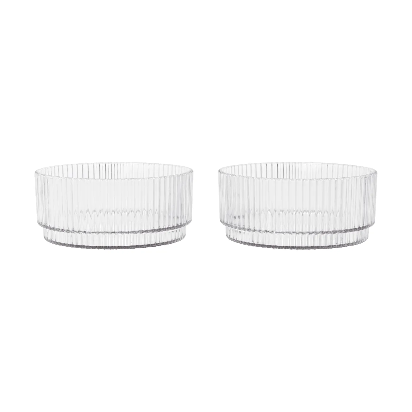 Ripple kids skål, Clear, 2-pak Ferm Living