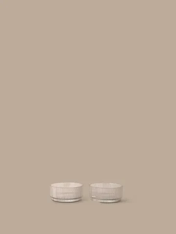 Ripple kids skål - Clear, 2-pak - Ferm Living