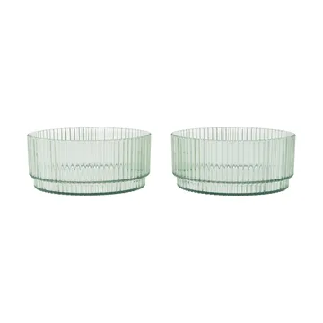 Ripple kids skål - Tea green, 2-pak - Ferm Living