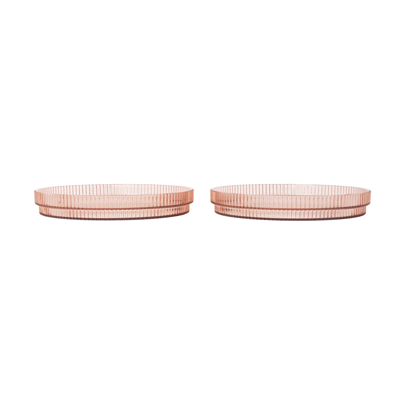 Ferm Living Ripple kids tallerken Blush, 2-pak