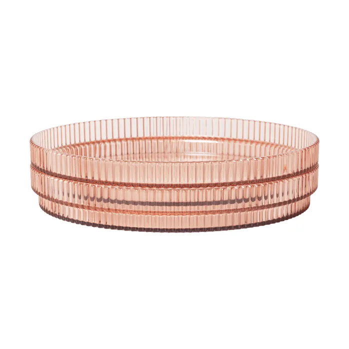 Ripple kids tallerken, Blush, 2-pak Ferm Living
