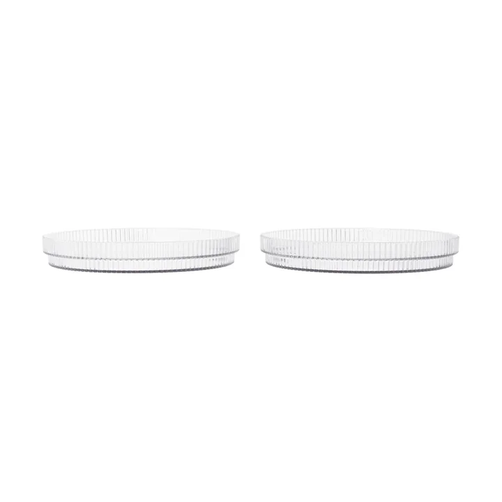 Ripple kids tallerken - Clear, 2-pak - Ferm Living