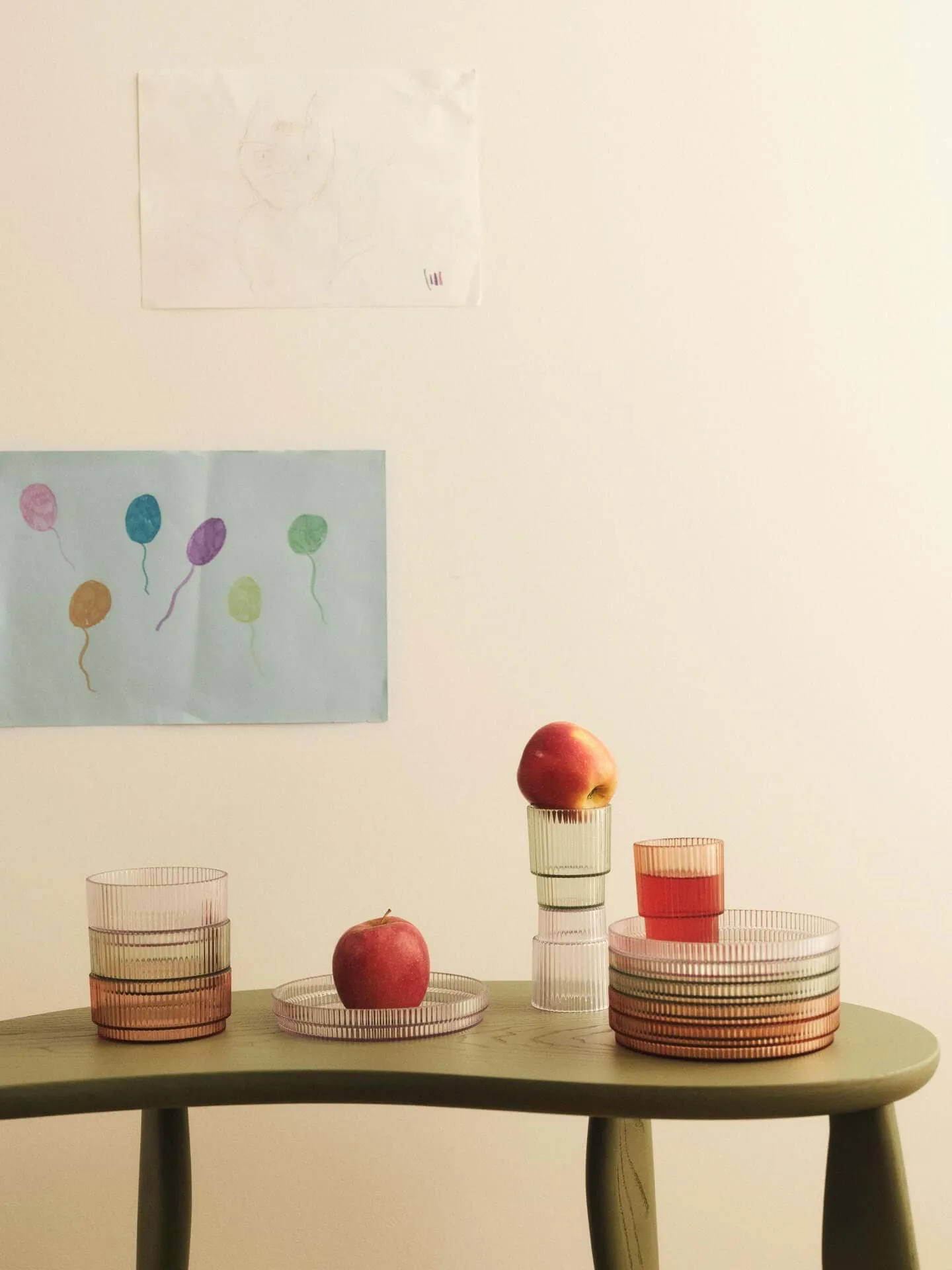 Ripple kids tallerken, Clear, 2-pak Ferm Living