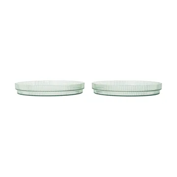 Ripple kids tallerken - Tea green, 2-pak - Ferm Living