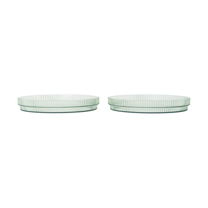 Ripple kids tallerken - Tea green, 2-pak - Ferm Living