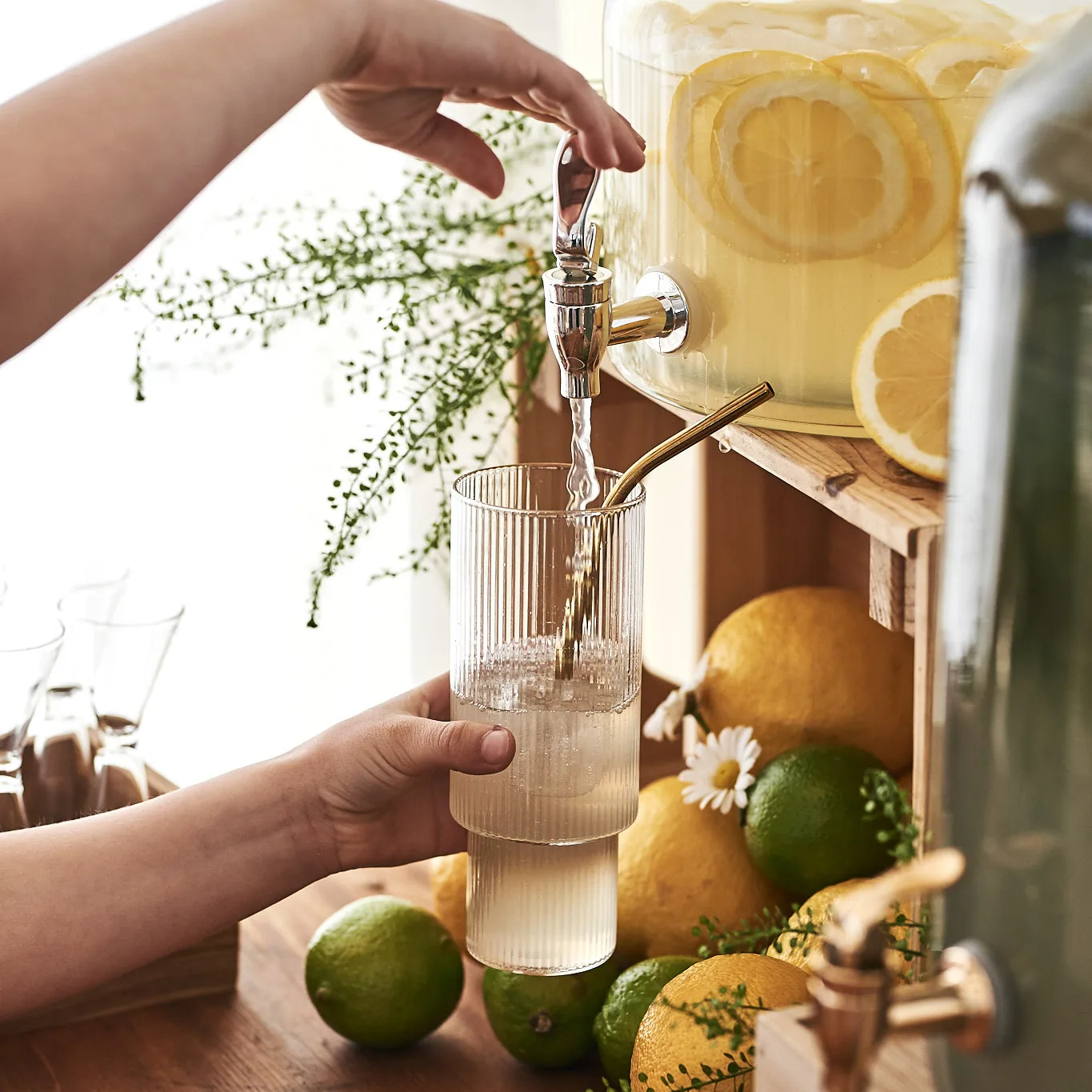 Ripple long drink glas 4-pak, klar Ferm Living