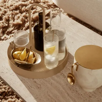 Ripple long drink glas 4-pak - klar - Ferm Living
