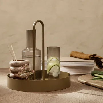 Ripple long drink glas 4-pak - smoked grey - Ferm Living
