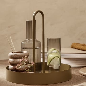 Ripple long drink-glas pakke med 4 - smoked grey - ferm LIVING