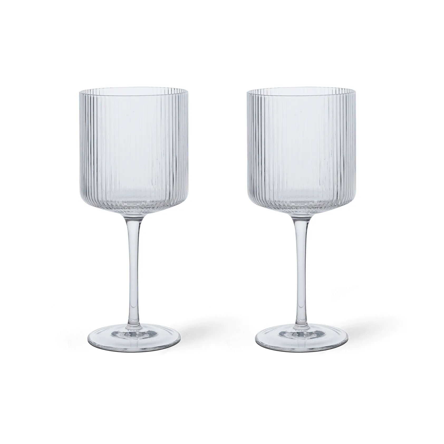 Ripple rødvinsglas 32,5 cl 2-pak, Clear Ferm Living