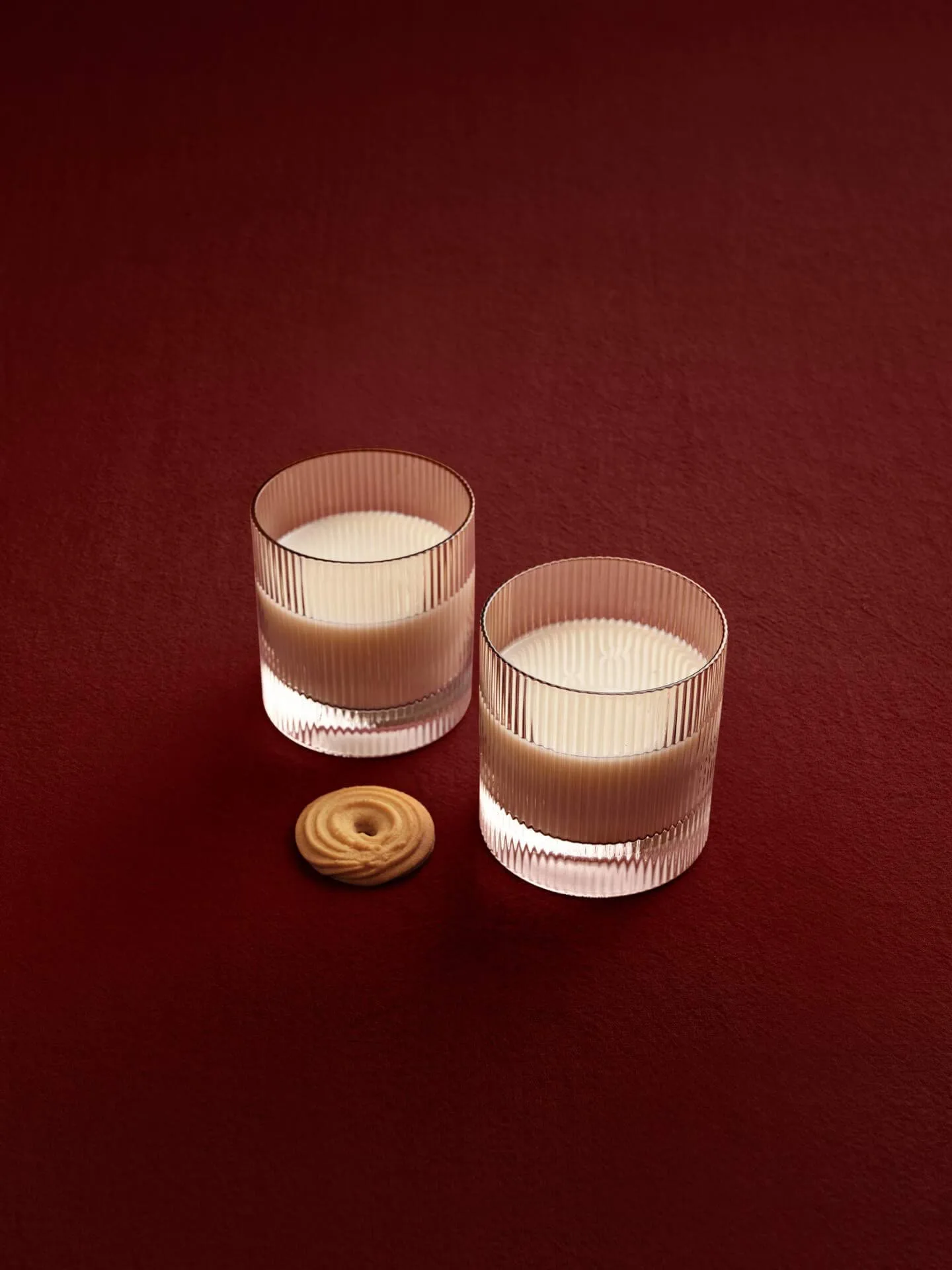 Ripple tumbler glas 25 cl 2-pak, Blush Ferm Living