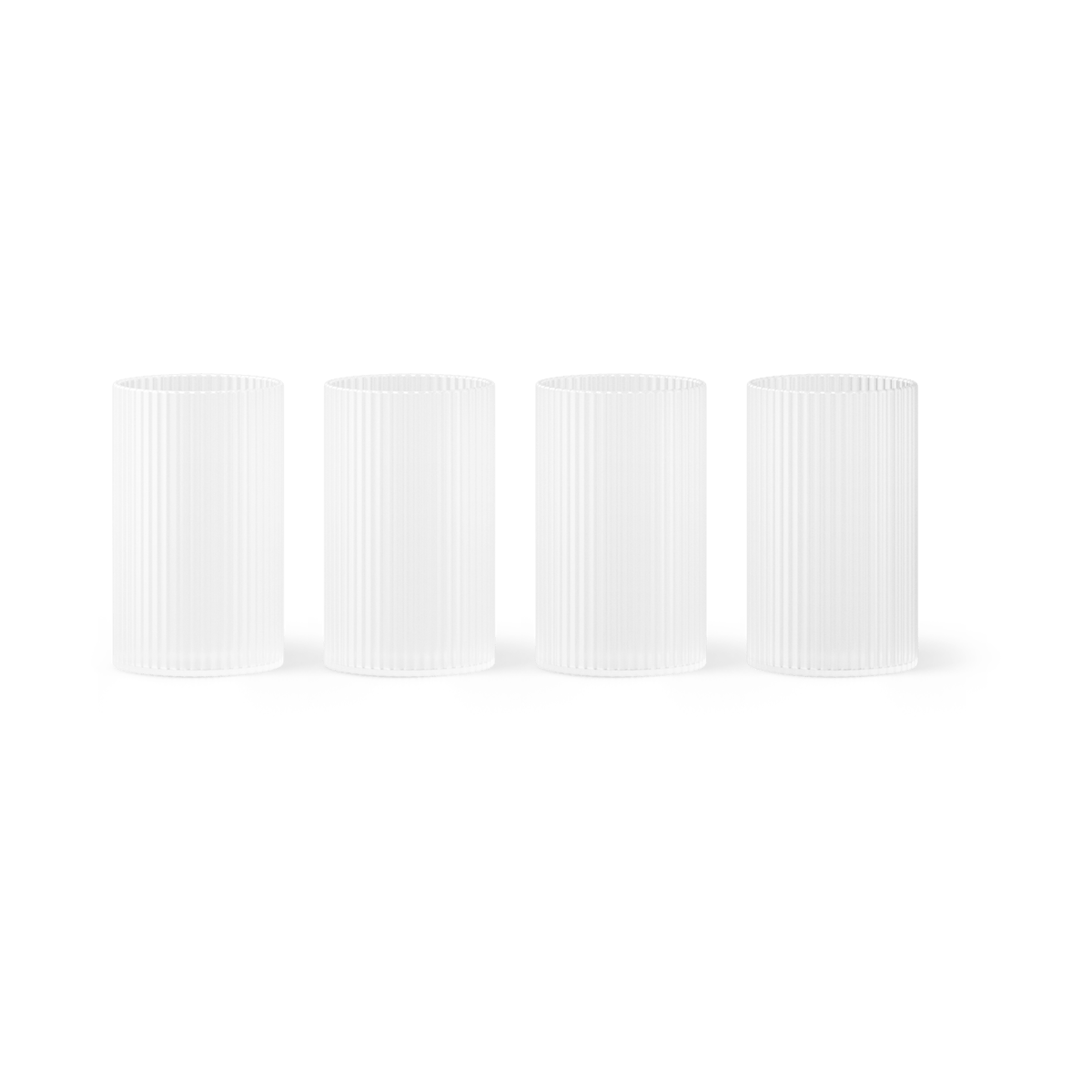ferm LIVING Ripple verrines glas 14 cl 4-pack Frosted