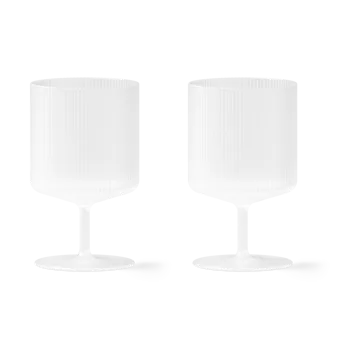 Ripple vinglas 2-pak - Frosted - Ferm Living