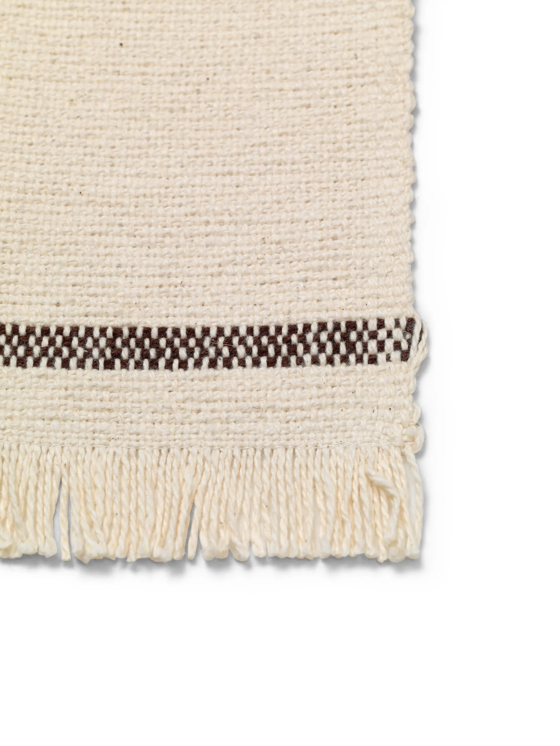 Savor coasters 4-pak 10x14 cm, Offwhite/Chocolate Ferm Living