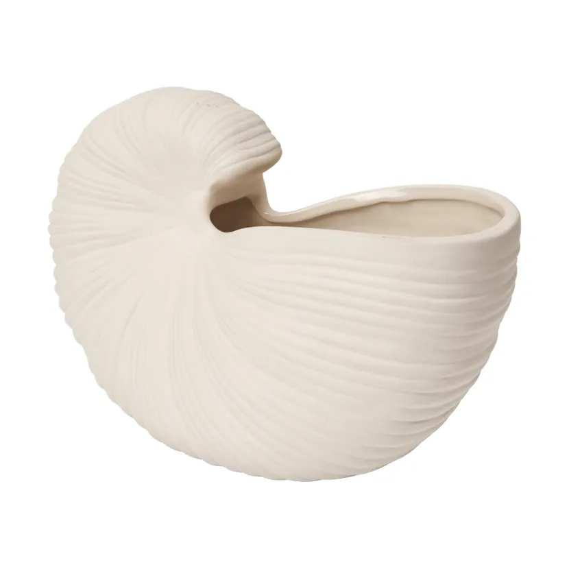 Shell krukke, Off-white, 23x11,5x16 cm Ferm Living