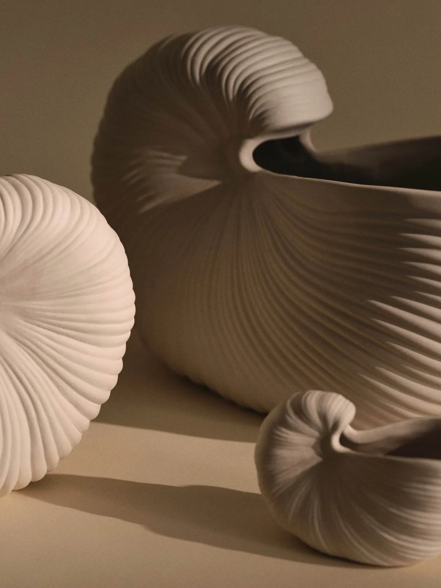 Shell krukke, Off-white, 23x11,5x16 cm Ferm Living