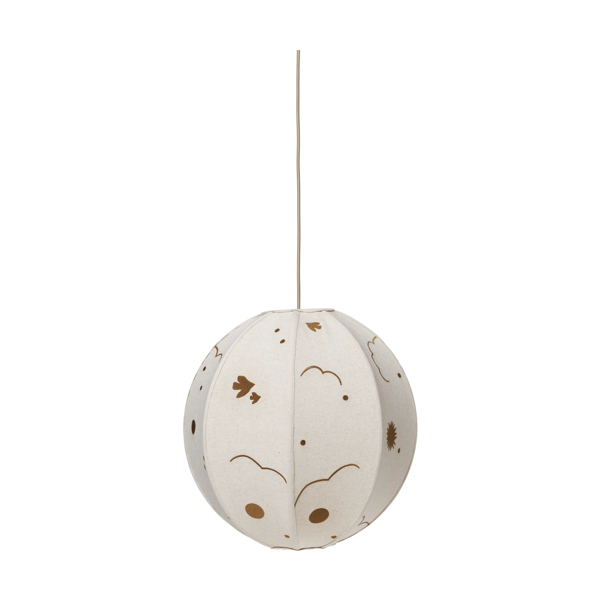 Skye lampeskærm, Natural-bronze, Ø45 cm Ferm Living