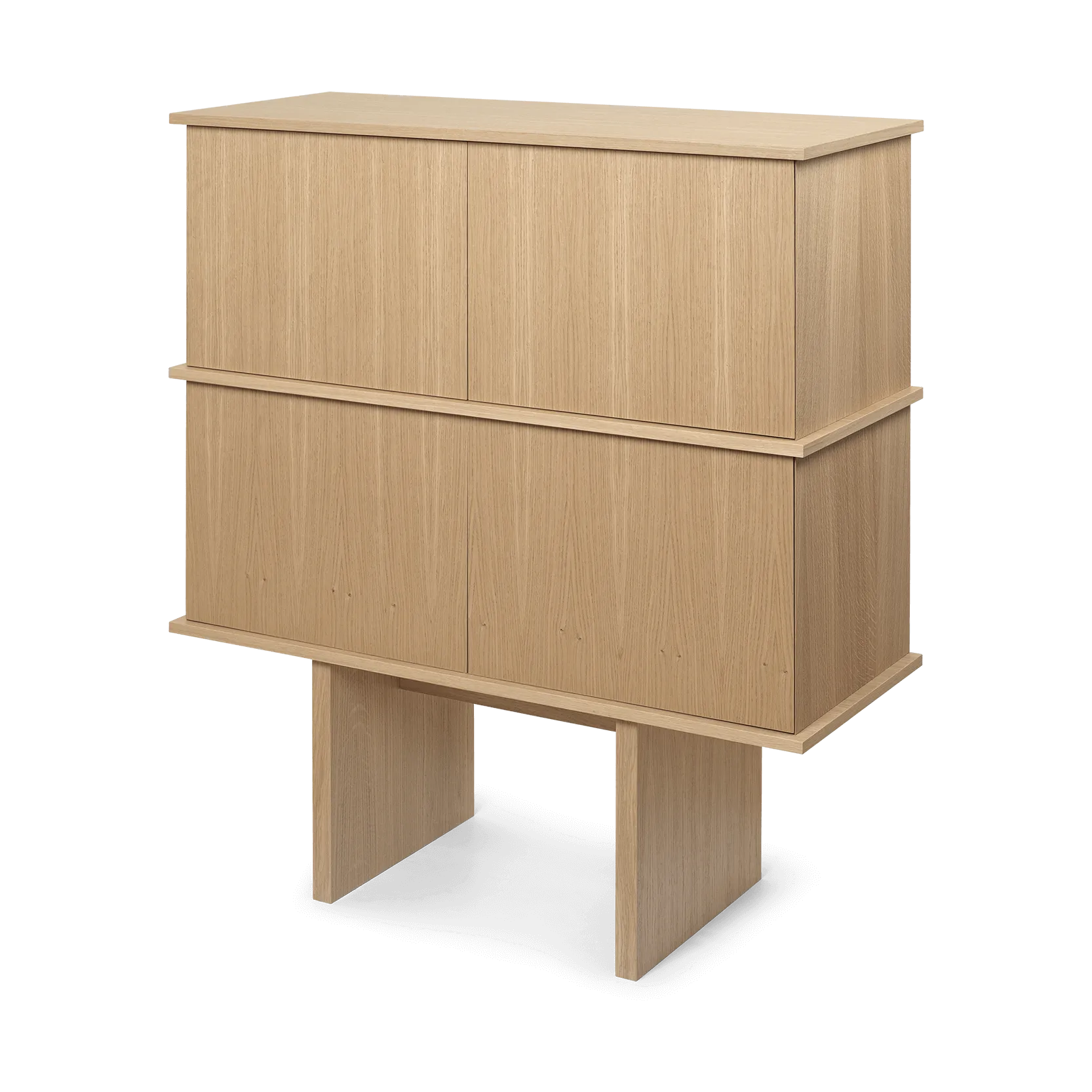 Stilt sideboard double 109x100 cm, Natural oak Ferm Living