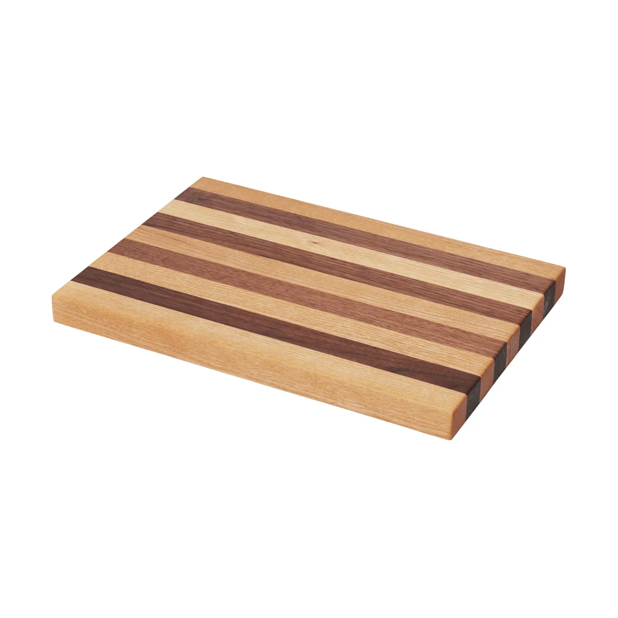 Ferm Living Stribe skærebræt bold 25x36 cm Walnut-oak