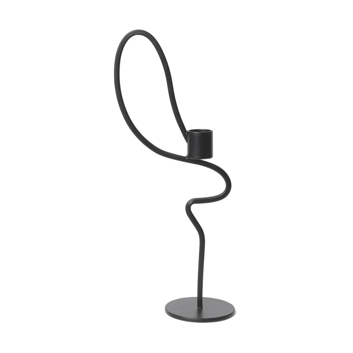 Valse lysestage high - Black - Ferm Living