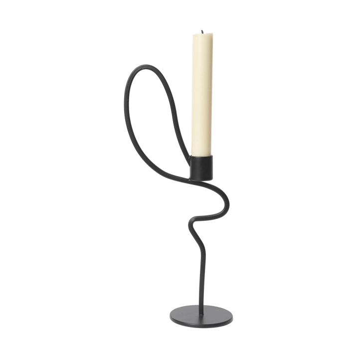 Valse lysestage high, Black Ferm Living