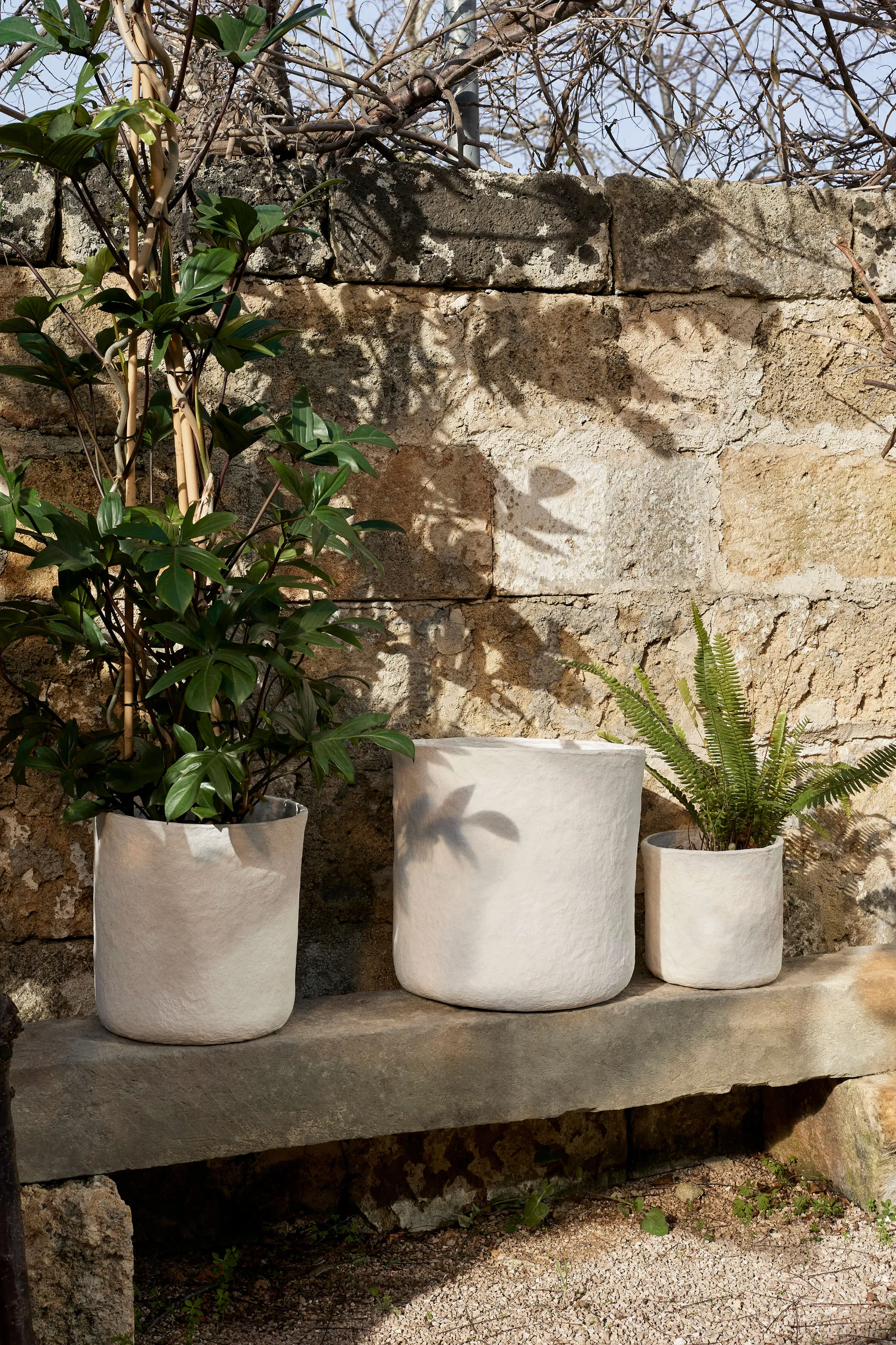 Vary opbevaringskurv 3 dele, White Ferm Living