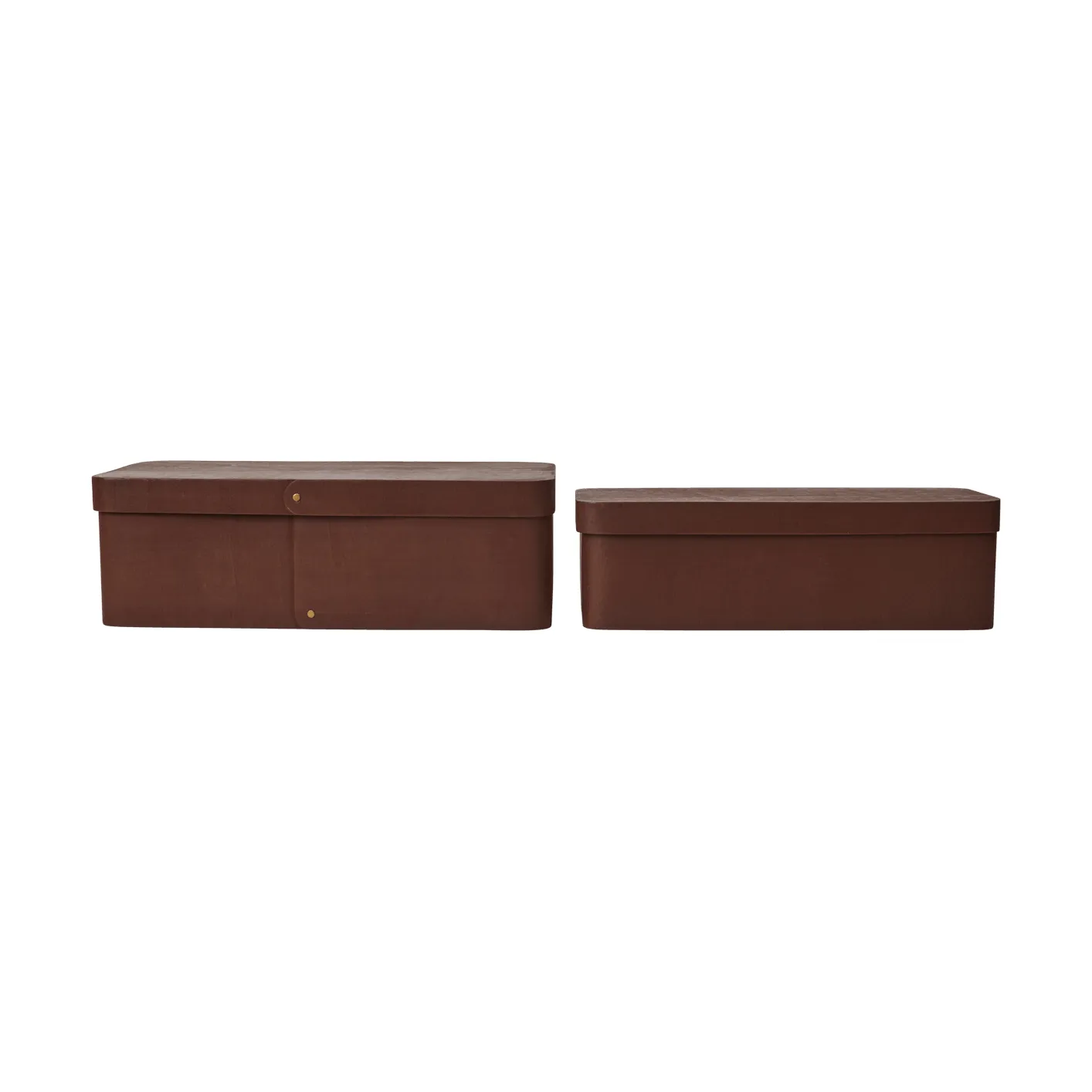 Vekla opbevaringsboks 2 dele, Dark pecan, long Ferm Living