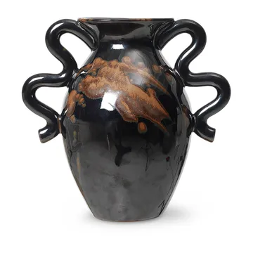 Verso vase 27 cm - Black/Brown - Ferm Living