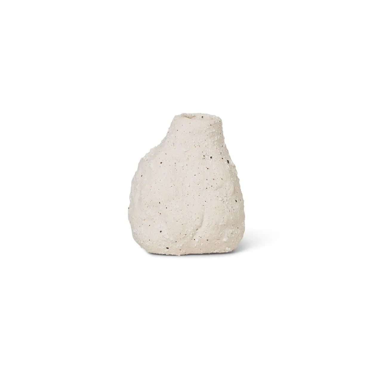 Ferm Living Vulca vase mini Offwhite stone