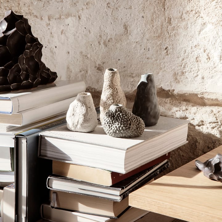 Vulca vase mini, Offwhite stone Ferm Living