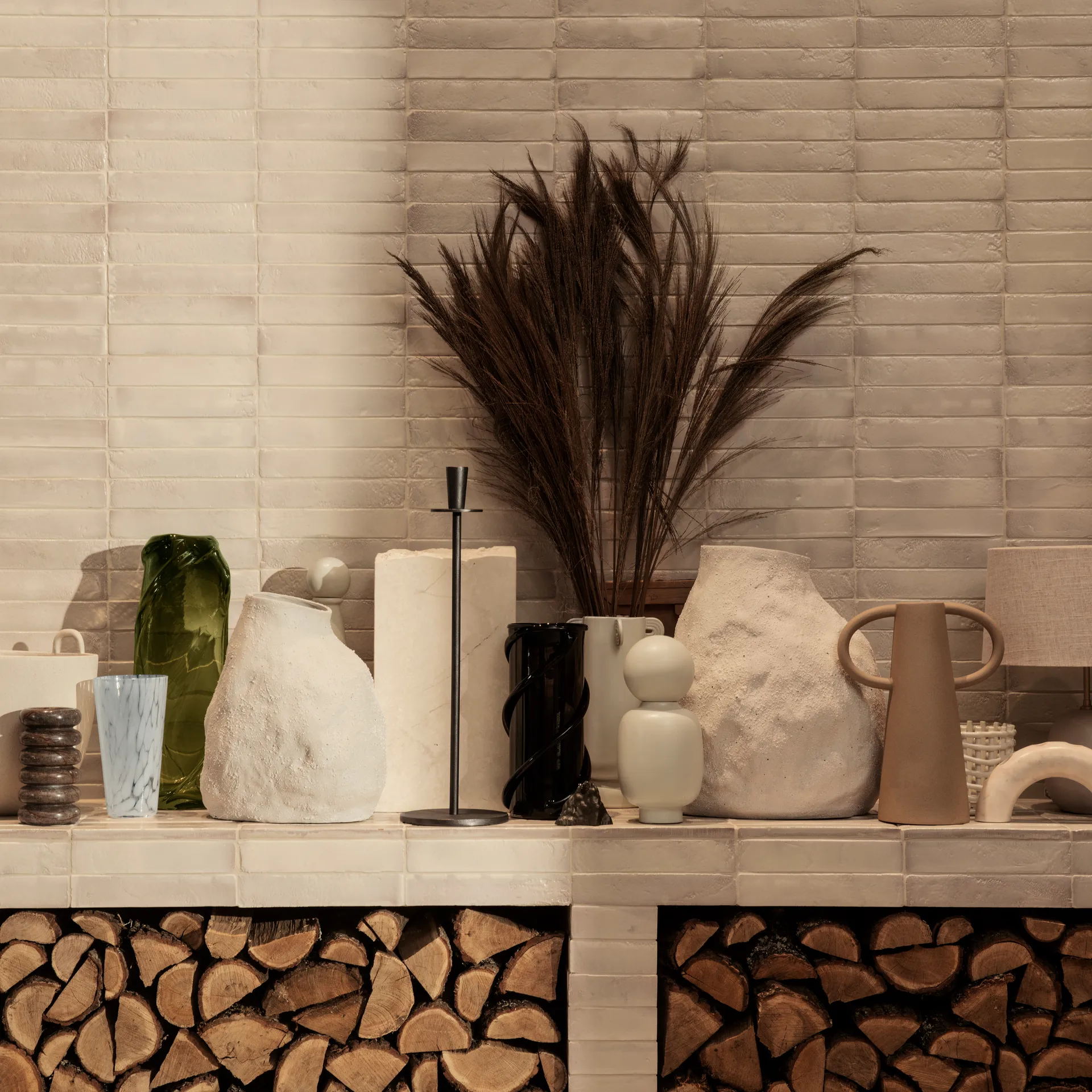 Vulca vase offwhite, Medium 36 cm Ferm Living