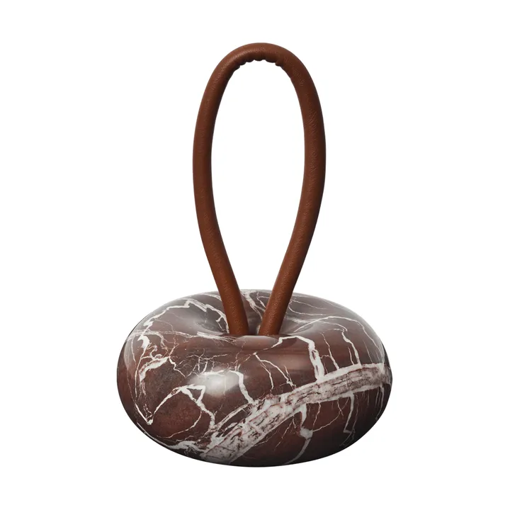 Wa dørstopper - Rosso Levanto marmor, Ø14 cm - Ferm Living
