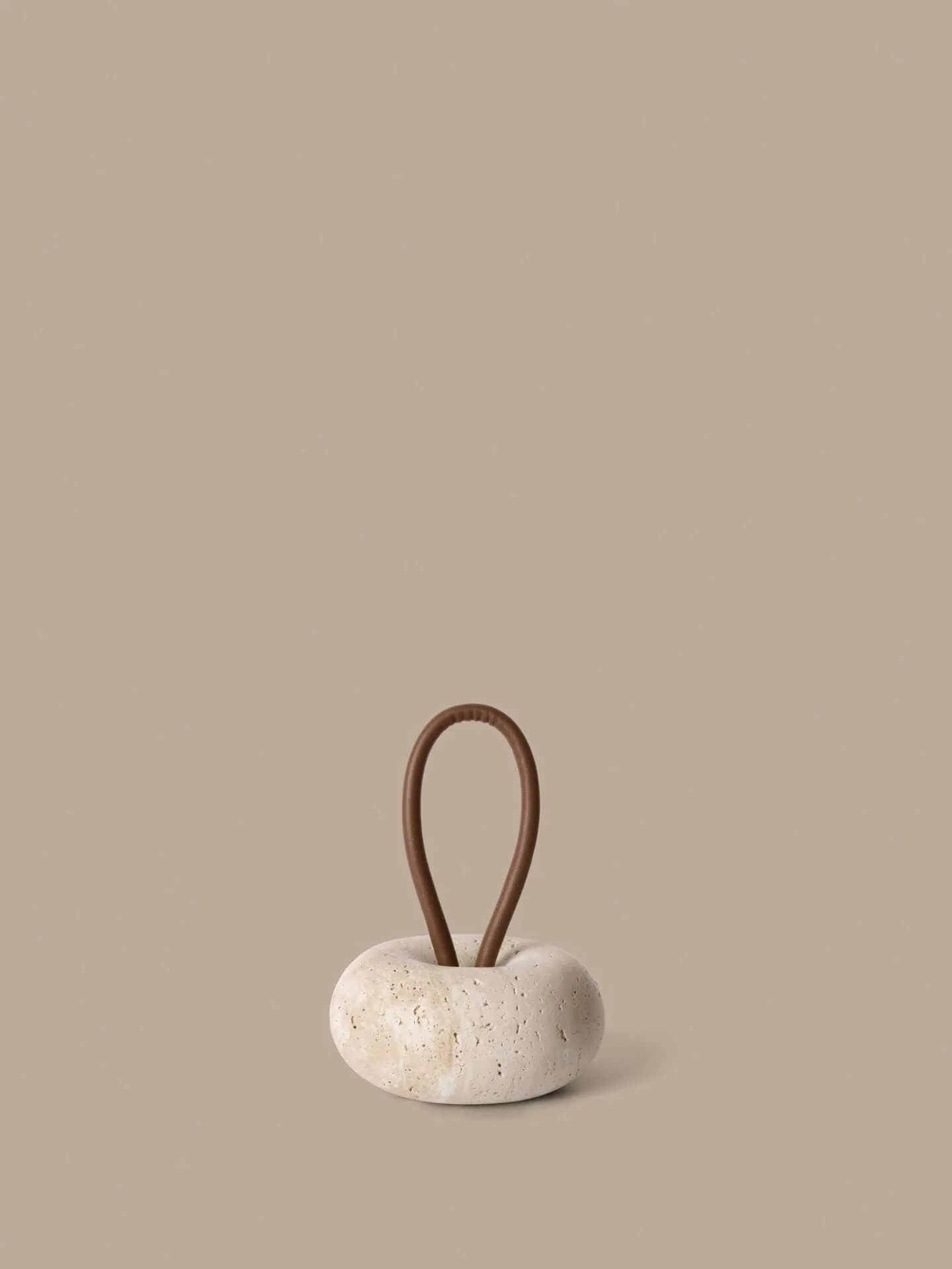 Wa dørstopper, Travertine, Ø14 cm Ferm Living