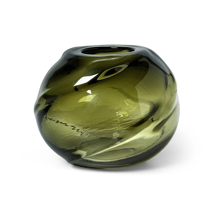 Water Swirl vase rund Ø21 cm, Moss Green Ferm Living