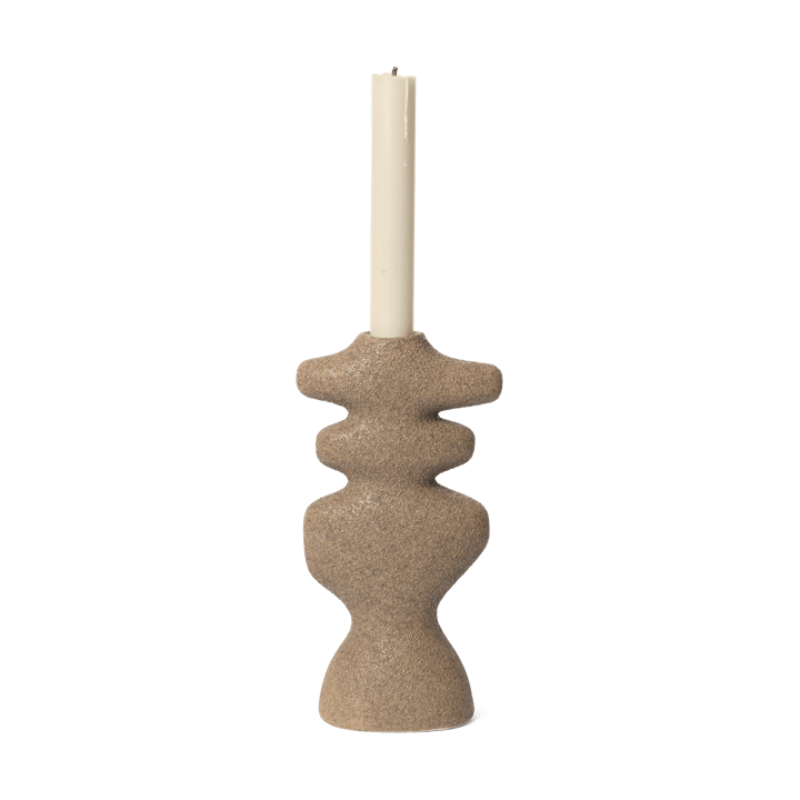 Yara lysestage large, Dark Sand Ferm Living