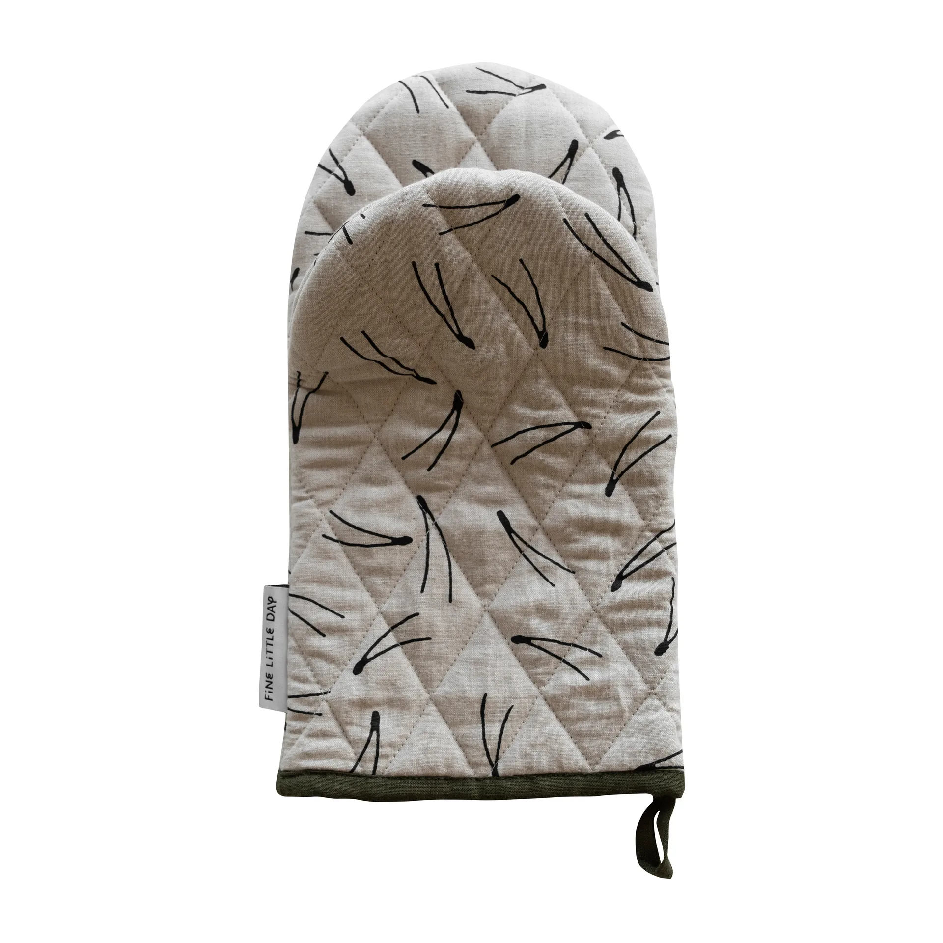 Barr quiltet grillhandske, Natur Fine Little Day