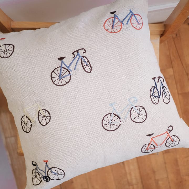 Bicycles pudebetræk 48x48 cm, Beige Fine Little Day