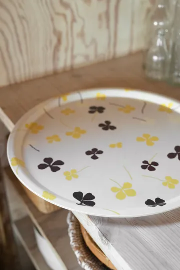 Clover bakke Ø38 cm - White-yellow - Fine Little Day
