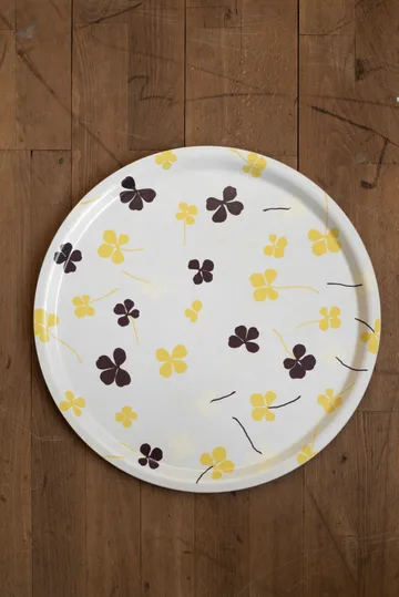 Clover bakke Ø38 cm - White-yellow - Fine Little Day