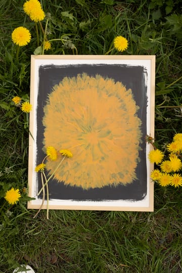 Dandelion plakat 40x50 cm - Gul/Sort - Fine Little Day