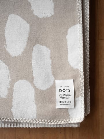 Dots tæppe 140x180 cm - Beige - Fine Little Day