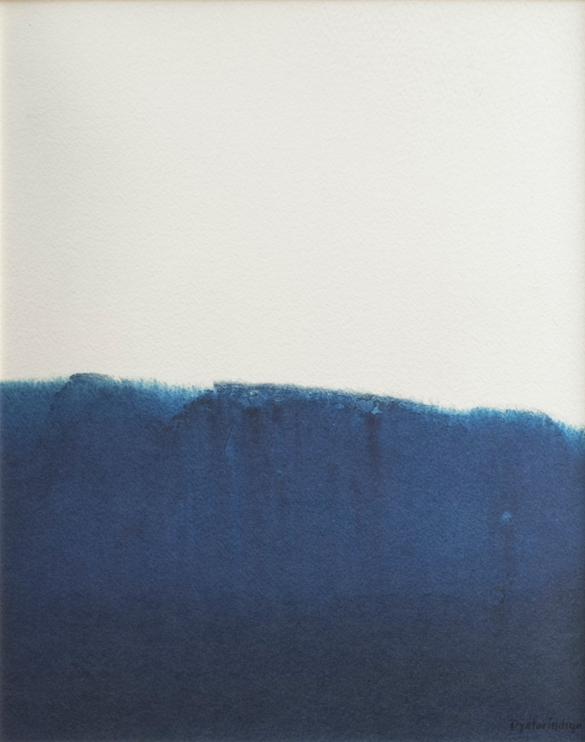 Fine Little Day Dyeforindigo ocean 1 plakat 40×50 cm Blå/Hvid